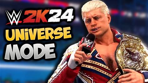 wwe 2k24 universe mode